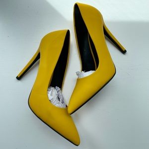 Mustard Yellow Colored Heels